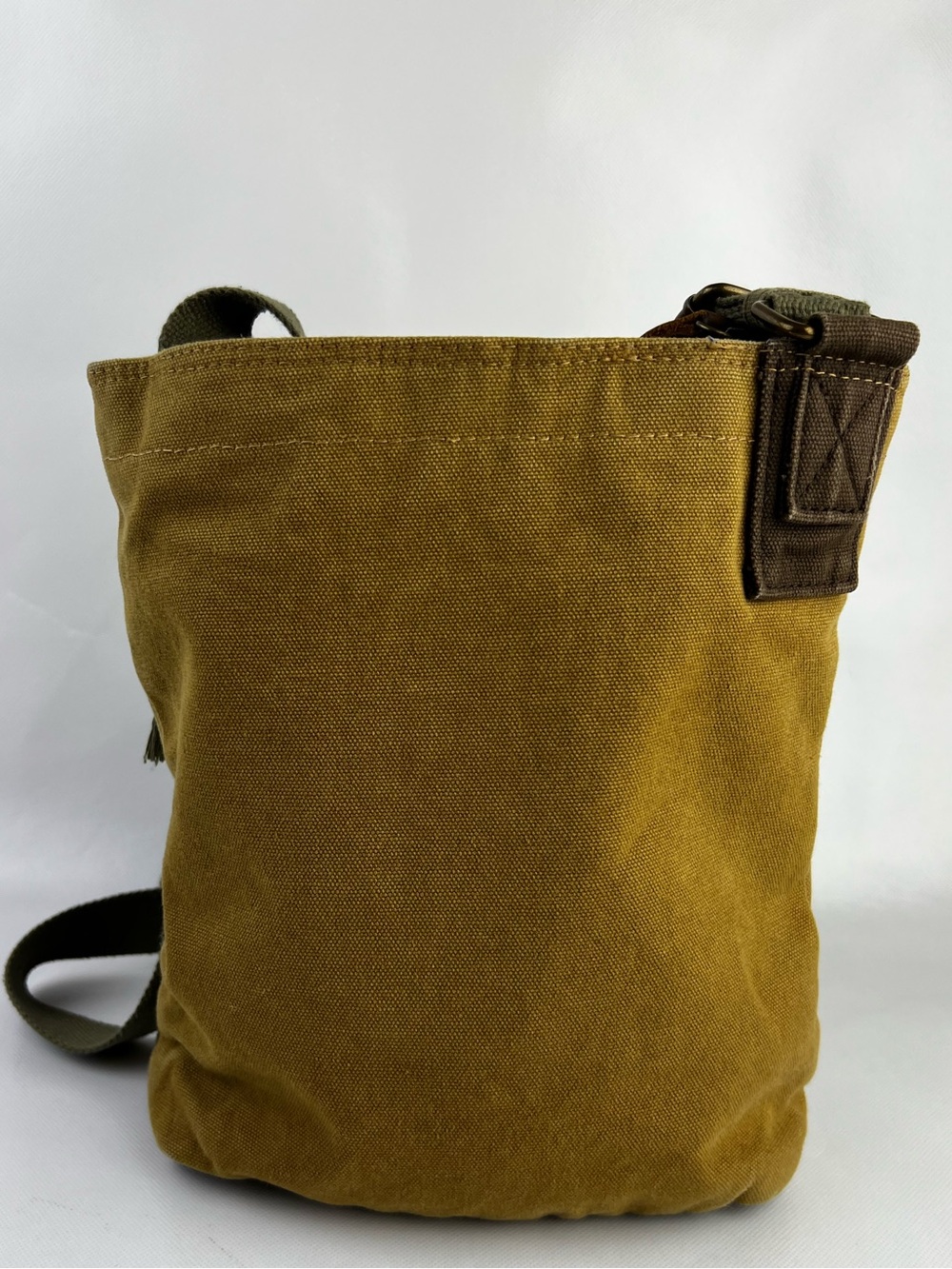 Chala Canvas Messenger Bag Tan Handbag Crossbody - Picture 4 of 13
